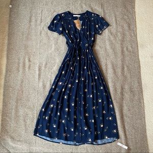 CHRISTY DAWN The Dawn Dress Navy Floral Midi BNWT